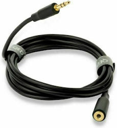 QED 3.5mm Jack Cable 3.5mm Male - 3.5mm Female Black 1.5m QE8134
