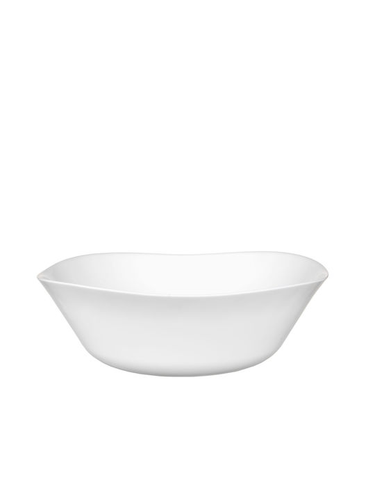 Bormioli Rocco Parma 00.44193 Porcelain Salad Bowl White 25x25x7cm 12pcs