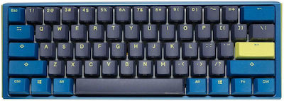Ducky One 3 Mini Daybreak Tastatură Mecanică de Gaming 60% cu Cherry MX Clear întrerupătoare și iluminare RGB Blue/Grey