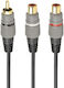 Cablexpert Cable RCA male - RCA female 0.2m CCAP-RCAM2F-0.2M