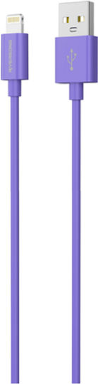 Riversong Lotus 08 Regular USB-A la Cablu Lightning Violet 1.2m (CL71PU)
