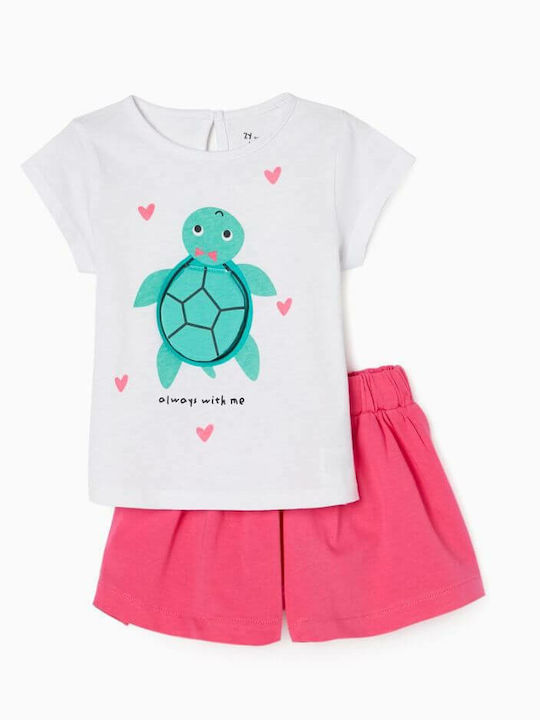 Kids' Set with Shorts Summer 2pcs White