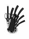 Herzberg Knife Set with Block from Stainless Steel 7pcs