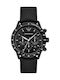 Emporio Armani Mario Мъжки Часовник 43mm Хронограф На Батерия с Черна Текстилна Каишка