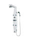 Sanitec A-802 Shower Column Hydromassage 135cm Silver