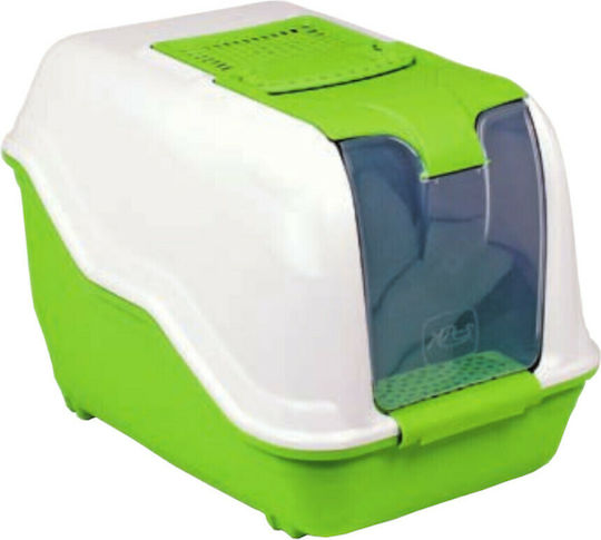 MPS Netta Luxury Maxi Katzentoilette Geschlossen mit Filter Grün L66 x B45 x H46cm