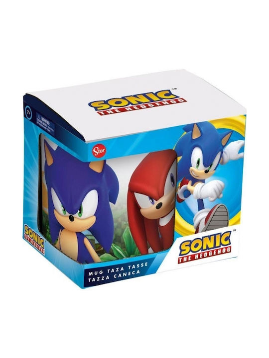 Stor Sonic Hedgehog Κούπα Κεραμική Πολύχρωμη 325ml