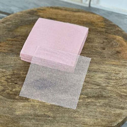 HANDKERCHIEF SET/100 12X12CM (PINK)