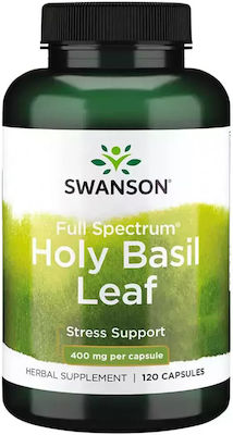 Swanson Holy Basil Leaf 400mg 120 capace