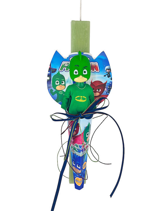 Λαμπάδα PJ Masks Πλακέ Αρωματική Πράσινη