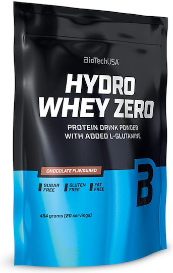 Biotech USA Hydro Whey Zero Protein Whey Gluten Free with Flavor Chocolate 454gr