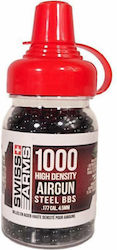 Swiss Arms High Density Airgun Steel BBs Black 1000τμχ 4.5mm