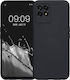 KWmobile Soft Flexible Umschlag Rückseite Silikon Black Matte (Realme 8i)