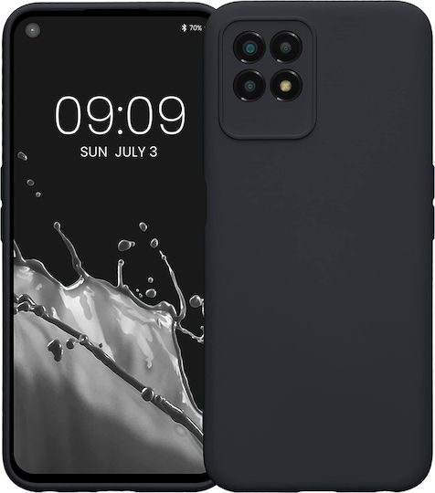 KWmobile Soft Flexible Umschlag Rückseite Silikon Black Matte (Realme 8i)