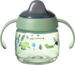 Tommee Tippee Superstar Educational Sippy Cup Plastic with Handles Green for 4m+m+ 190ml 447826