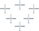 Hard Plast Cross Tile Spacer 1mm 500pcs