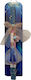 Easter Candle Frozen Round Scented and Handmade 30cm Blue