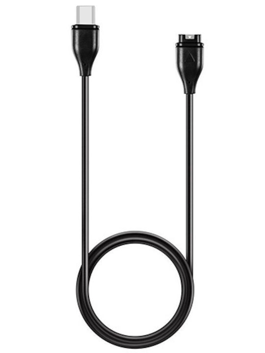 Tactical USB-C Charging and Data Cable Φορτιστής για Garmin Fenix 6 Μαύρος
