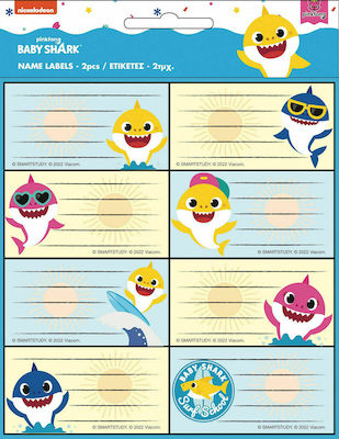 Gim Notebook Labels Baby Shark 16pcs