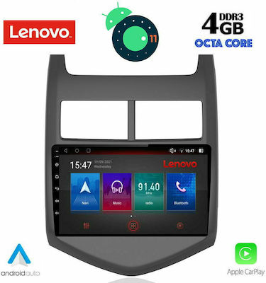 Lenovo Sistem Audio Auto pentru Chevrolet Aveo 2011-2014 (Bluetooth/USB/AUX/WiFi/GPS/Partitură) cu Ecran Tactil 9"