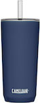 Camelbak Tumbler SST Ποτήρι Θερμός με Καλαμάκι Navy 600ml