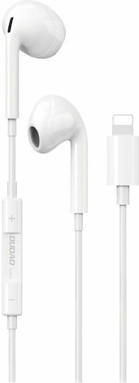 Dudao X14 Pro L Earbuds Handsfree με Βύσμα Lightning Λευκό