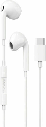 Dudao X14 Pro T Earbuds Handsfree με Βύσμα USB-C Λευκό