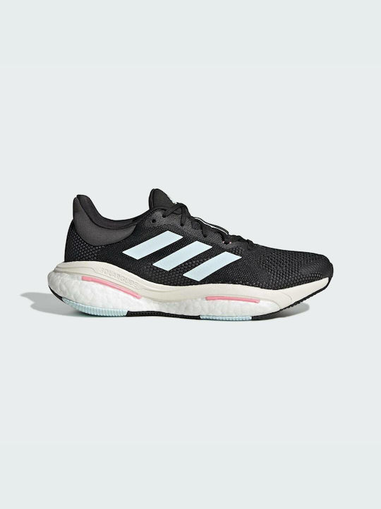 Adidas Solarglide 5 Γυναικεία Αθλητικά Παπούτσια Running Core Black / Almost Blue / Beam Pink