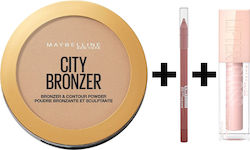 Maybelline Gloss N' Bronze Essentials Комплект за грим за Лице, Очи и Устни 200 Medium Cool & 973 Soft Rose 3 Бройки Maybelline Gloss N' Bronze Essentials Комплект за грим за Лице, Очи и Устни 200 Medium Cool & 973 Soft Rose 3 Бройки