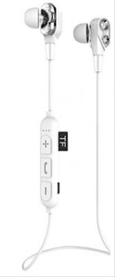 Yookie K330 In-Ear Bluetooth-Freisprecheinrichtung Kopfhörer White / Silver