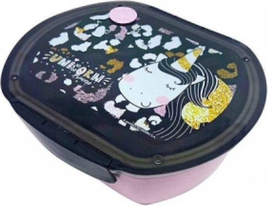 Back Me Up Unicorn Princess Plastic Kids' Food Container Unicorns Pink