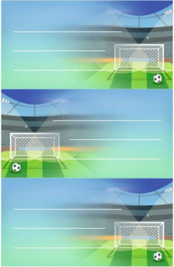 Herlitz Soccer Ετικέτες Τετραδίων 7.5x3.5cm 9τμχ