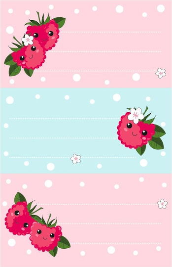 Herlitz Rasberry Ετικέτες Τετραδίων 7.5x3.5cm 10τμχ