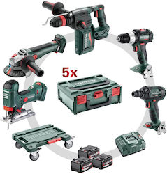 Metabo Комбо Набор Инструменти На Батерии 5 Части