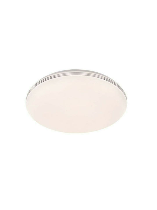 Fischer Honsel Faro Μοντέρνα Μεταλλική Πλαφονιέρα Οροφής με Ενσωματωμένο LED σε Λευκό χρώμα 21.5cm