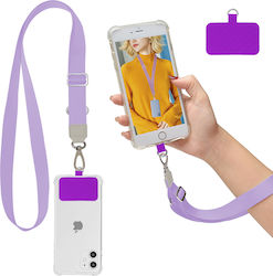 Sonique Lanyard Neck Strap for Mobile Lilac