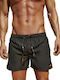 Herren Badebekleidung Shorts Schwarz mit Mustern