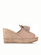 Platforme Dama Tip Slip On Bej