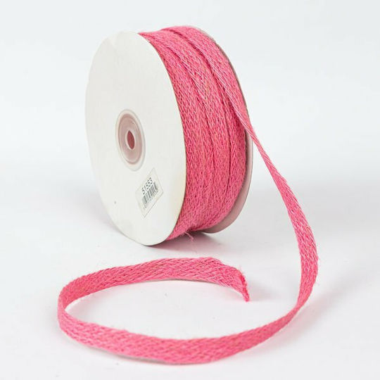 JK Home Decoration Плетена лента Розова 10 mm x 20 m