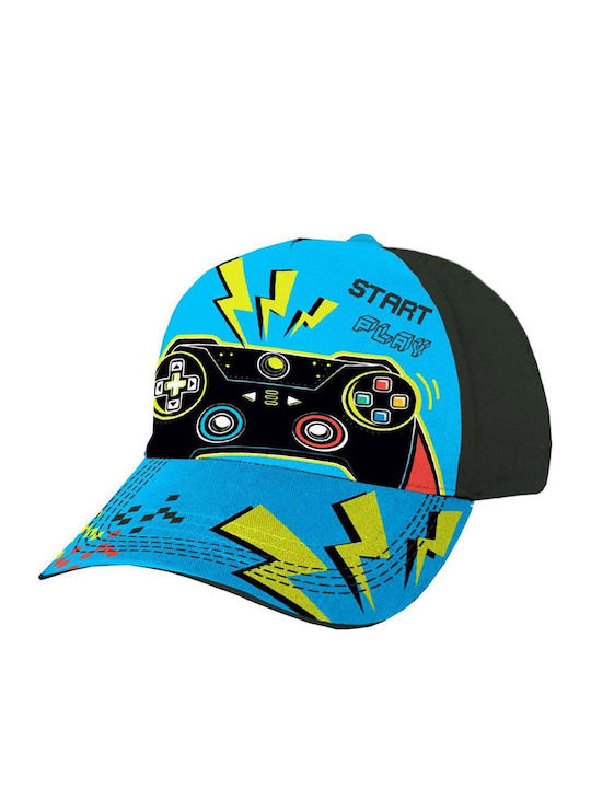 Must Team Kinderhut Jockey Stoff Hellblau
