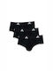 Active Flex 4A1M01 Men's Slips Black 3Pack