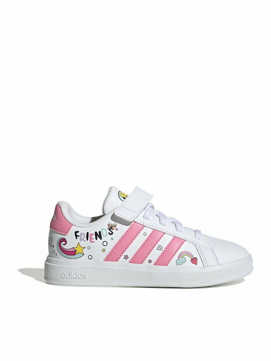 Grand Court Grand Court Детски маратонки Low Cloud White / Bliss Pink / Grey Two