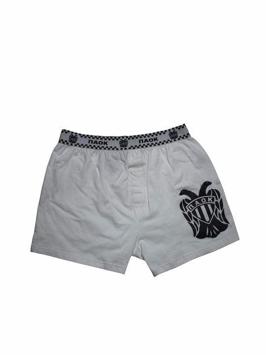 Apple Boxer Paok Ανδρικό Μποξεράκι Γκρι με Σχέδια