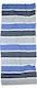 Viopros Ντέμη Beach Towel Pareo Blue with Fring...