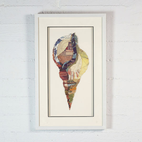Supergreens Collage Shell Frame Wooden 40x65cm