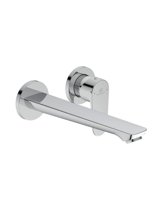 Ideal Standard Cerafine O Built-In Mixer & Spout Set for Bathroom Sink with 1 Exit Silver