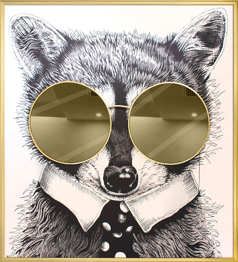 Supergreens Racoon Thug Life Картина Платнен 118x130см