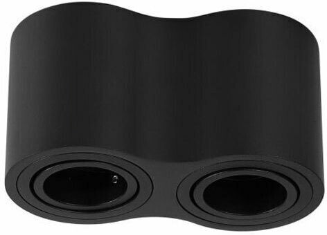 Optonica Double Spot with Socket GU10 in Black Color