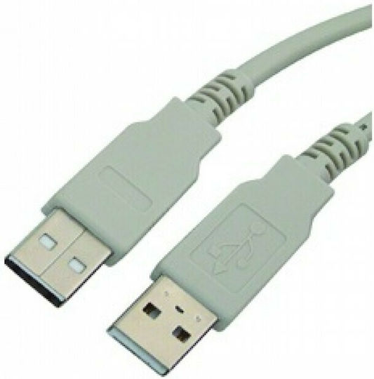 USB 2.0 Cable USB-A male - USB-A male Λευκό 3m (S-USB/3M)
