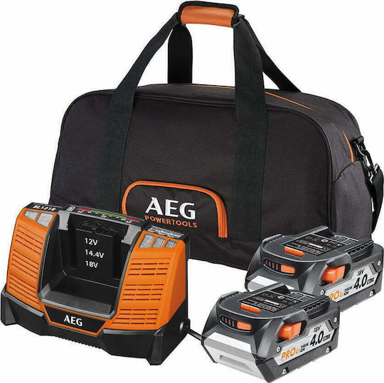 AEG Tools Set 2 Baterii Unelte Litiu 18V cu Capacitate 4Ah LL1840SLK1